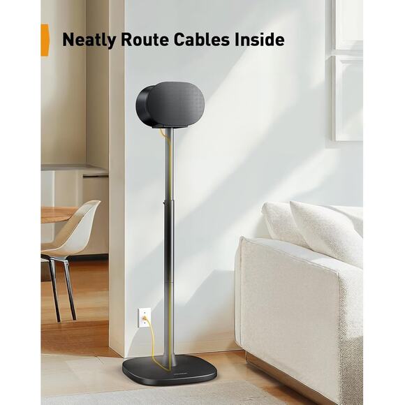 Perlegear Speaker Stand for Sonos Era 300, Adjustable Height 33”-42”, Sonos Era - Picture 3 of 6